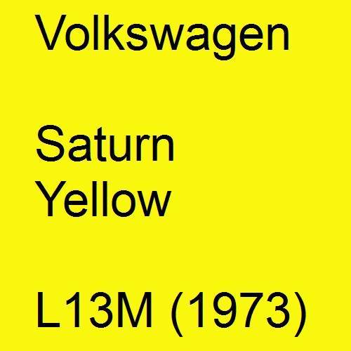 Volkswagen, Saturn Yellow, L13M (1973).